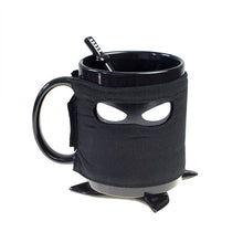 Load image into Gallery viewer, Ninja Black Mask Ceramic with Spoon Sword Coffee Mugs