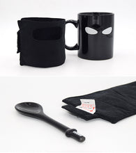Load image into Gallery viewer, Ninja Black Mask Ceramic with Spoon Sword Coffee Mugs