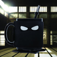 Load image into Gallery viewer, Ninja Black Mask Ceramic with Spoon Sword Coffee Mugs
