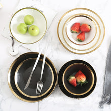 Load image into Gallery viewer, European Ceramic Plate Gold Food Steak