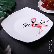 Load image into Gallery viewer, White Porcelain Ceramic Dinner Plates
