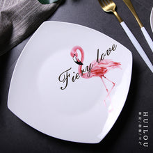 Load image into Gallery viewer, White Porcelain Ceramic Dinner Plates