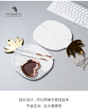 Load image into Gallery viewer, Nordic Minimalist Gold-Plated Marble Ceramic Pineapple Flat Plate