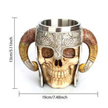 Load image into Gallery viewer, Retro 3D Creative Viking Drink Glass
