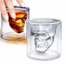 Load image into Gallery viewer, Halloween Skull Beer Whiskey Cup Heat Resistant Double Wall