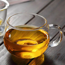 Load image into Gallery viewer, Hand Blown Heat Resistant Glass Tea Cup with Lid and Infuser
