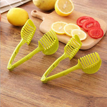 Load image into Gallery viewer, Plastic Green Manual Tomato Slicer