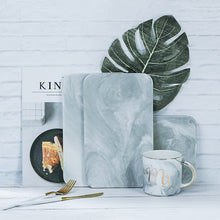 Load image into Gallery viewer, European Style Marble Bread-Dessert Plate