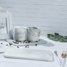 Load image into Gallery viewer, European Style Marble Bread-Dessert Plate