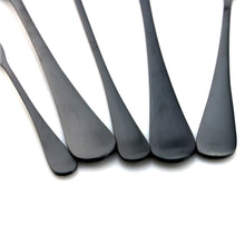 Load image into Gallery viewer, Royal 29 Pcs. Matte Black Stainless Steel Utensils Cutlery Dinnerware Set