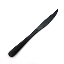 Load image into Gallery viewer, Royal 29 Pcs. Matte Black Stainless Steel Utensils Cutlery Dinnerware Set