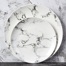 Load image into Gallery viewer, Marble Pattern Porcelain Dessert Plate