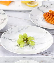 Load image into Gallery viewer, Marble Pattern Porcelain Dessert Plate