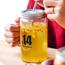 Load image into Gallery viewer, Heat Resistant Glass Mason Jar Mugs With Lid Stainless Steel Straw
