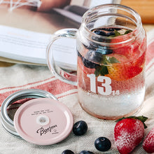 Load image into Gallery viewer, Heat Resistant Glass Mason Jar Mugs With Lid Stainless Steel Straw