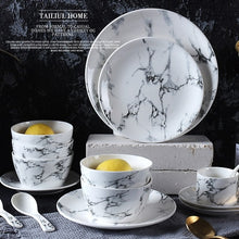 Load image into Gallery viewer, Marble Veins Tableware Set