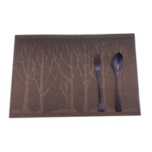 Load image into Gallery viewer, Washable Dining Forest Tree Table Placemats