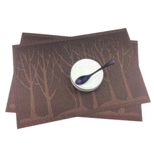 Load image into Gallery viewer, Washable Dining Forest Tree Table Placemats