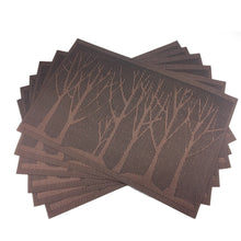 Load image into Gallery viewer, Washable Dining Forest Tree Table Placemats