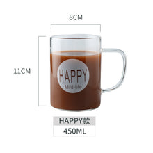 Load image into Gallery viewer, Large Heat Resistant Glass Beer Coffee Mug