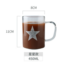 Load image into Gallery viewer, Large Heat Resistant Glass Beer Coffee Mug