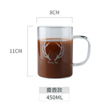 Load image into Gallery viewer, Large Heat Resistant Glass Beer Coffee Mug