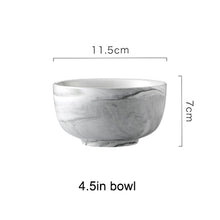 Load image into Gallery viewer, Nordic Marble Ceramic Dinnerware Sets