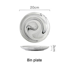 Load image into Gallery viewer, Nordic Marble Ceramic Dinnerware Sets