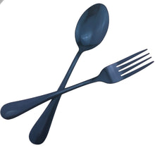Load image into Gallery viewer, Dinnerware Blue Stainless Steel Flatware Luxury