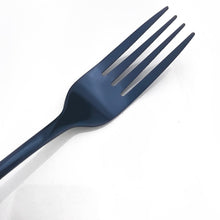 Load image into Gallery viewer, Dinnerware Blue Stainless Steel Flatware Luxury