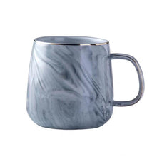 Load image into Gallery viewer, Luxury Marble Pattern Ceramic Gold Plated With Handle Mugs