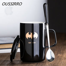 Load image into Gallery viewer, Marvel&amp;DC Ceramic Mug With Lid With Spoon