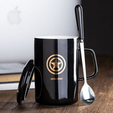 Load image into Gallery viewer, Marvel&amp;DC Ceramic Mug With Lid With Spoon