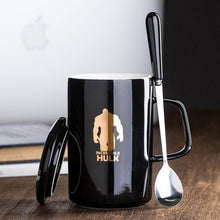 Load image into Gallery viewer, Marvel&amp;DC Ceramic Mug With Lid With Spoon