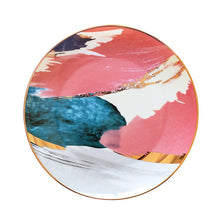 Load image into Gallery viewer, Watercolor Painting Cloud Ceramic Plate