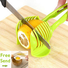 Load image into Gallery viewer, Plastic Green Manual Tomato Slicer