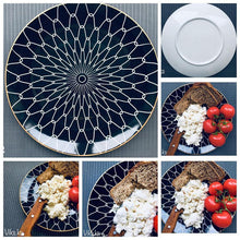 Load image into Gallery viewer, Ceramic Dinner Plate Geometry Tableware