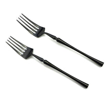 Load image into Gallery viewer, Retro Luxury Black Cutlery 18/10 Stainless Steel Dinnerware