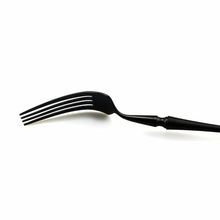 Load image into Gallery viewer, Retro Luxury Black Cutlery 18/10 Stainless Steel Dinnerware