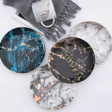 Load image into Gallery viewer, European Style Marble Plates Ceramic Dinner Set