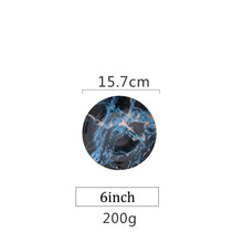 Load image into Gallery viewer, European Style Marble Plates Ceramic Dinner Set