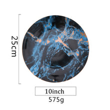 Load image into Gallery viewer, European Style Marble Plates Ceramic Dinner Set