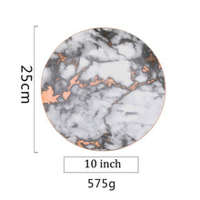 Load image into Gallery viewer, European Style Marble Plates Ceramic Dinner Set