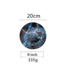 Load image into Gallery viewer, European Style Marble Plates Ceramic Dinner Set
