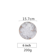 Load image into Gallery viewer, European Style Marble Plates Ceramic Dinner Set