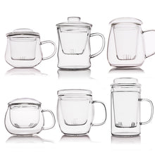 Load image into Gallery viewer, Heat-Resistant Glass Flower Cup With Lid Simple