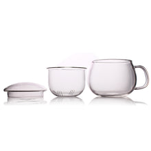 Load image into Gallery viewer, Heat-Resistant Glass Flower Cup With Lid Simple