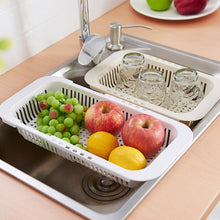 Load image into Gallery viewer, Kitchen Retractable Sink Drain Basket Plastic