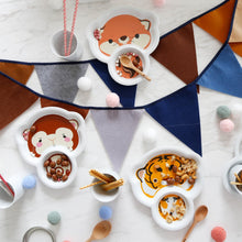 Load image into Gallery viewer, Children Dinnerware Set Ceramic Cartoon Animals