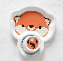 Load image into Gallery viewer, Children Dinnerware Set Ceramic Cartoon Animals